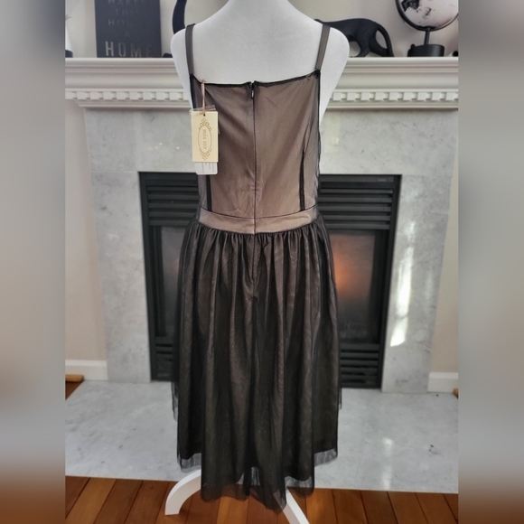 MIA JOY Dress w Embroidered Top and Sheer Bottom NWT - Picture 2 of 5